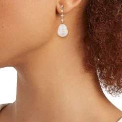 Zoë Chicco 14K Yellow Gold, Diamond, & Freshwater Baroque Pearl Drop Earrings 7 Zoë Chicco 14K Yellow Gold, Diamond, & Freshwater Baroque Pearl Drop Earrings -Outlet Zoë Chicco Store unnamed file 126