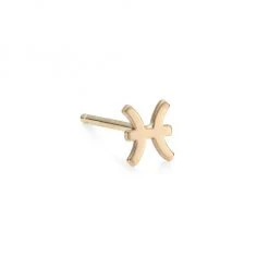 Zoë Chicco Itty Bitty 14K Yellow Gold Zodiac Sign Single Stud Earring Aries -Outlet Zoë Chicco Store unnamed file 13
