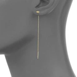 Zoë Chicco Itty Bitty Evil Eye 14K Yellow Gold Single Threader Earring -Outlet Zoë Chicco Store unnamed file 134