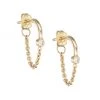 Zoë Chicco Bezel Diamonds 14K Gold & Diamond Wire & Chain Huggie Hoops -Outlet Zoë Chicco Store unnamed file 149