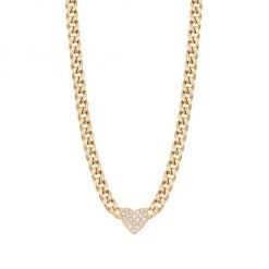 Zoë Chicco Midi Bitty 14K Yellow Gold & Diamond Heart Pendant Necklace