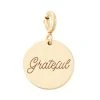 Zoë Chicco 14K Yellow Gold 'Grateful' Disc Charm