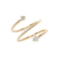 Zoë Chicco 14K Yellow Gold & Diamond Spiral Ring