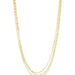 Zo&euml; Chicco 14K Yellow Gold Three-Strand Beaded Necklace