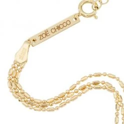 Zo&euml; Chicco 14K Yellow Gold Three-Strand Beaded Necklace -Outlet Zoë Chicco Store unnamed file 173