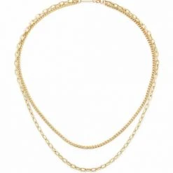 Zoë Chicco Heavy Metal 14K Yellow Gold Double Chain Necklace