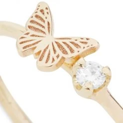 Zoë Chicco Itty Bitty Symbols 14K Yellow Gold & White Diamond Ring -Outlet Zoë Chicco Store unnamed file 200