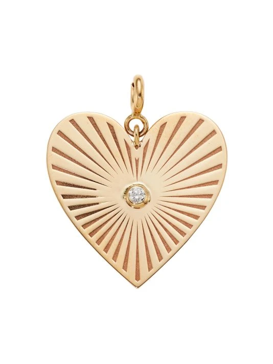 Zoë Chicco 14K Yellow Gold & Diamond Heart Charm 3 Zoë Chicco 14K Yellow Gold & Diamond Heart Charm
