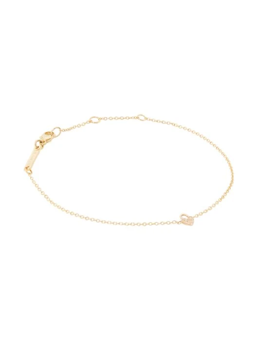 Zoë Chicco Itty Bitty 14K Yellow Gold & Diamond Heart Padlock Charm Bracelet 3 Zoë Chicco Itty Bitty 14K Yellow Gold & Diamond Heart Padlock Charm Bracelet