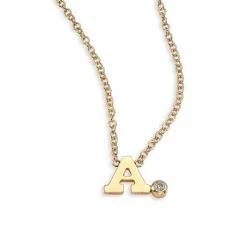 Zoë Chicco Diamond & 14K Yellow Gold Initial Pendant Necklace 18 Zoë Chicco Diamond & 14K Yellow Gold Initial Pendant Necklace -Outlet Zoë Chicco Store unnamed file 21