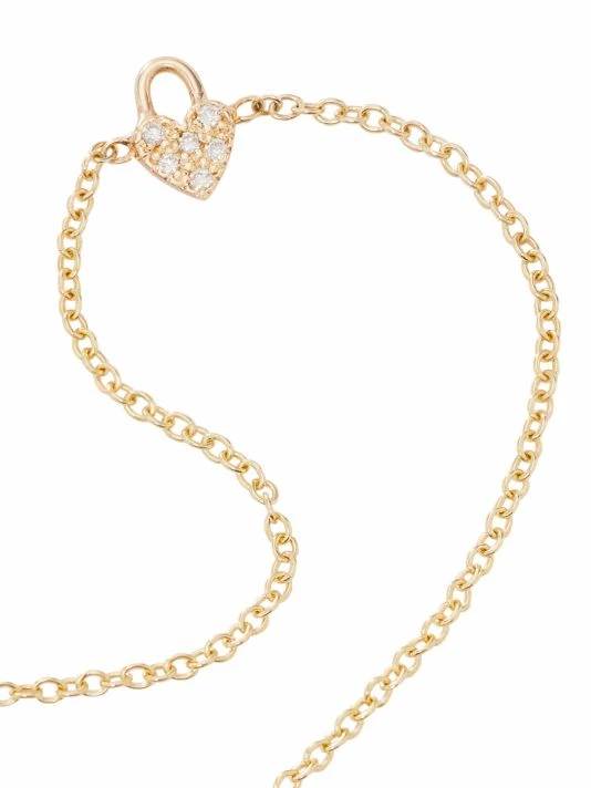 Zoë Chicco Itty Bitty 14K Yellow Gold & Diamond Heart Padlock Charm Bracelet 6 Zoë Chicco Itty Bitty 14K Yellow Gold & Diamond Heart Padlock Charm Bracelet - Image 4