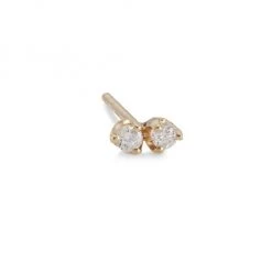 Zoë Chicco Prong Diamonds 14K Gold & Diamond Twin Stud Earring