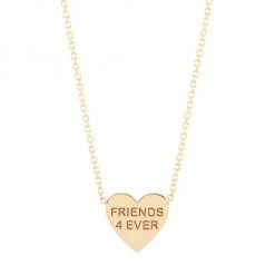 Zoë Chicco Feel The Love 14K Yellow Gold Heart Pendant Necklace
