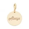 Zoë Chicco 14K Yellow Gold 'Always' Small Disc Charm -Outlet Zoë Chicco Store unnamed file 262