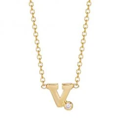 Zoë Chicco Diamond & 14K Yellow Gold Initial Pendant Necklace 24 Zoë Chicco Diamond & 14K Yellow Gold Initial Pendant Necklace -Outlet Zoë Chicco Store unnamed file 27