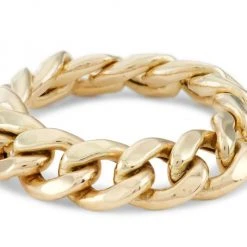 Zoë Chicco Heavy Metal 14K Gold Large Curb Chain Ring -Outlet Zoë Chicco Store unnamed file 294