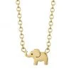Zoë Chicco Itty Bitty Symbols 14K Yellow Gold Elephant Pendant Necklace