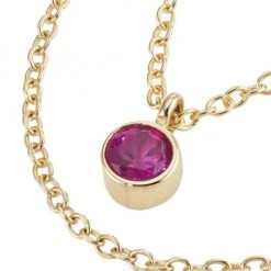 Zoë Chicco 14K Yellow Gold & Pink Sapphire Pendant Necklace 9 Zoë Chicco 14K Yellow Gold & Pink Sapphire Pendant Necklace -Outlet Zoë Chicco Store unnamed file 316