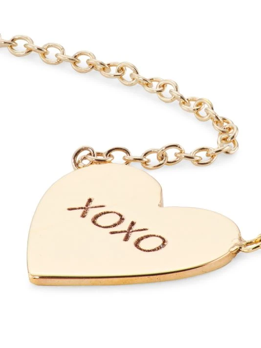 Zoë Chicco Feel The Love 14K Yellow Gold Candy-Heart Pendant Necklace 6 Zoë Chicco Feel The Love 14K Yellow Gold Candy-Heart Pendant Necklace - Image 4