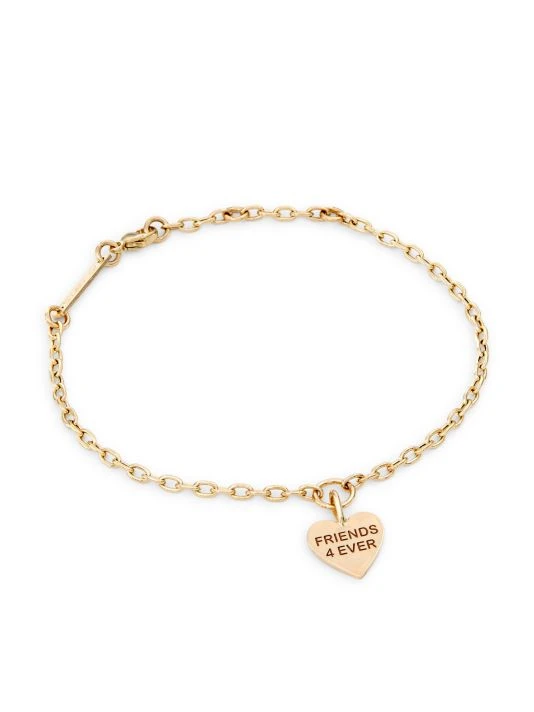 Zoë Chicco Feel The Love 14K Yellow Gold Candy-Heart Charm Bracelet 3 Zoë Chicco Feel The Love 14K Yellow Gold Candy-Heart Charm Bracelet