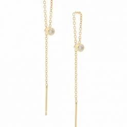 Zoë Chicco 14K Yellow Gold & Diamond Thread Thru Earrings