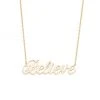 Zoë Chicco Tender Tokens 14K Yellow Gold "Believe" Nameplate Pendant Necklace -Outlet Zoë Chicco Store unnamed file 372