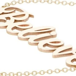 Zoë Chicco Tender Tokens 14K Yellow Gold "Believe" Nameplate Pendant Necklace -Outlet Zoë Chicco Store unnamed file 375