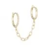 Zoë Chicco Pavé & Bead-Set Diamonds 14K Gold & Diamond Linked Huggie Hoop Double-Piercing Earring 1 Zoë Chicco Pavé & Bead-Set Diamonds 14K Gold & Diamond Linked Huggie Hoop Double-Piercing Earring -Outlet Zoë Chicco Store unnamed file 392