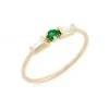 Zoë Chicco 14K Yellow Gold, Emerald & Diamond Ring