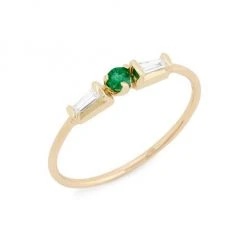 Zoë Chicco 14K Yellow Gold, Emerald & Diamond Ring