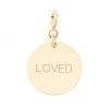 Zoë Chicco 14K Yellow Gold & Diamond 'Loved' Disc Charm -Outlet Zoë Chicco Store unnamed file 429