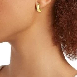 Zoë Chicco Heavy Metal 14K Yellow Gold & Diamond Huggie Hoop Earrings -Outlet Zoë Chicco Store unnamed file 432