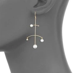 Zoë Chicco 14K Yellow Gold, Freshwater Pearl & Diamond Mobile Drop Earrings -Outlet Zoë Chicco Store unnamed file 443