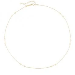 Zoë Chicco Feel The Love 14K Yellow Gold Arrow Station Necklace