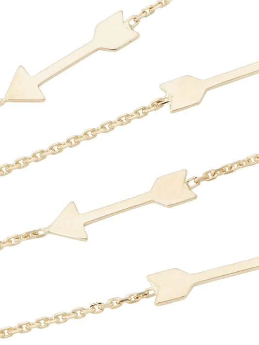 Zoë Chicco Feel The Love 14K Yellow Gold Arrow Station Necklace 6 Zoë Chicco Feel The Love 14K Yellow Gold Arrow Station Necklace - Image 4