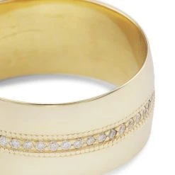 Zo&euml; Chicco Heavy Metal 14K Yellow Gold & Diamond Cigar Band Ring -Outlet Zoë Chicco Store unnamed file 463