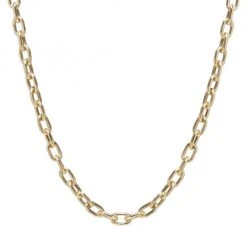 Zoë Chicco Heavy Metal 14K Yellow Gold Extra-Large Square-Oval LInk Necklace