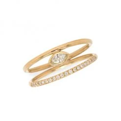 Zo&euml; Chicco Paris 14K Yellow Gold & Diamond Double Band Ring