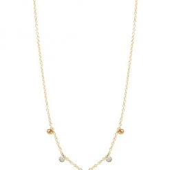 Zoë Chicco Gold Beads 14K Yellow Gold & Diamond Scattered Charm Necklace