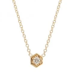 Zoë Chicco Paris 14K Yellow Gold & Diamond Pendant Necklace
