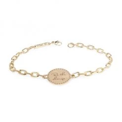 Zo&euml; Chicco Mantras 14K Yellow Gold "Be The Change" Chain Bracelet
