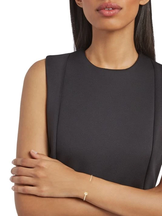 Zoë Chicco Paris 14K Yellow Gold & Diamond Open Bangle Bracelet 4 Zoë Chicco Paris 14K Yellow Gold & Diamond Open Bangle Bracelet - Image 2