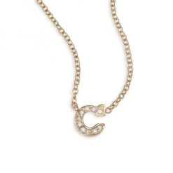 Zoë Chicco Pavé Diamond & 14K Yellow Gold Initial Pendant Necklace Initial E -Outlet Zoë Chicco Store unnamed file 498