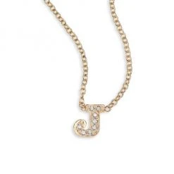 Zoë Chicco Pavé Diamond & 14K Yellow Gold Initial Pendant Necklace Initial E -Outlet Zoë Chicco Store unnamed file 502