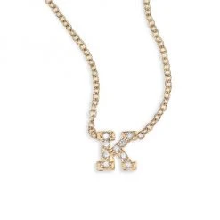 Zoë Chicco Pavé Diamond & 14K Yellow Gold Initial Pendant Necklace Initial E -Outlet Zoë Chicco Store unnamed file 503