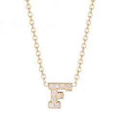Zoë Chicco Pavé Diamond & 14K Yellow Gold Initial Pendant Necklace Initial E -Outlet Zoë Chicco Store unnamed file 506