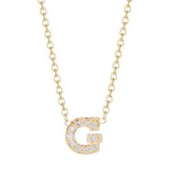 Zoë Chicco Pavé Diamond & 14K Yellow Gold Initial Pendant Necklace Initial E -Outlet Zoë Chicco Store unnamed file 507