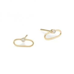 Zoë Chicco 14k Gold & Diamond Stud Earrings