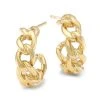 Zoë Chicco Heavy Metal 14K Yellow Gold Medium Curb Chain Huggie Earrings -Outlet Zoë Chicco Store unnamed file 553