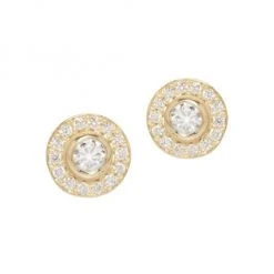 Zo&euml; Chicco 14K Yellow Gold & Diamond Stud Earrings